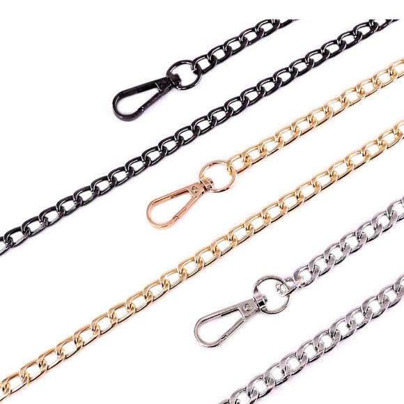 🔥⛓️GUNMETAL PURSE 👜 STURDY STRAP. CAN BE USED TO TRANSFER A BEAUTIFUL WALLET - Picture 3 of 9